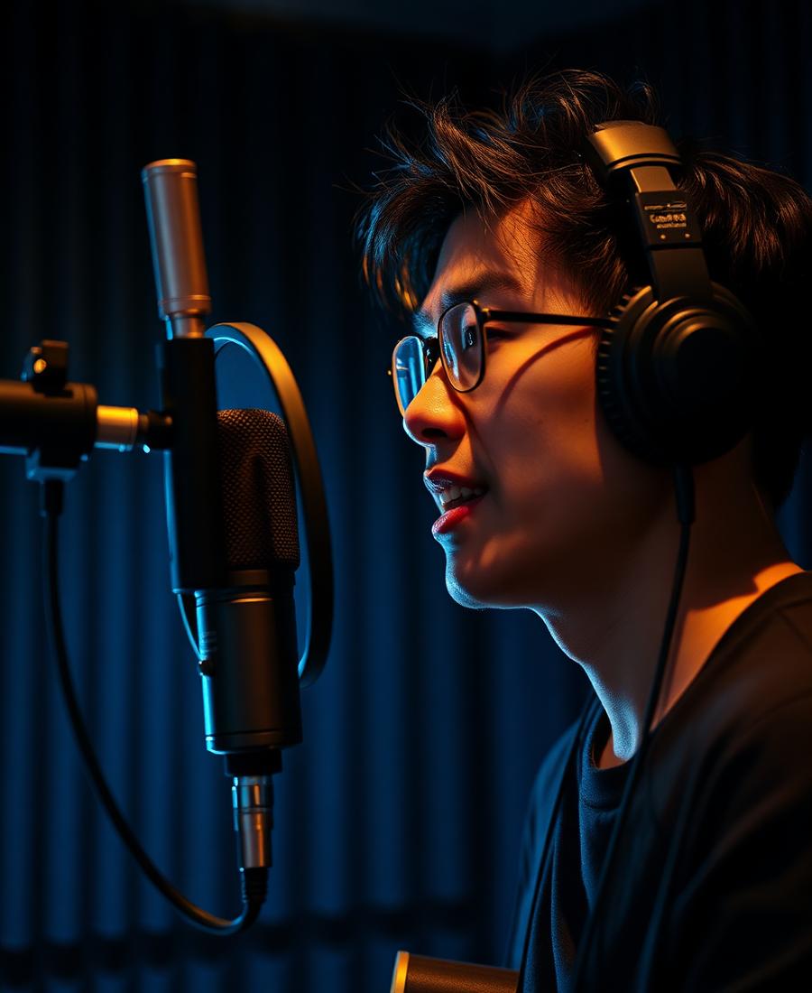 Musician at work